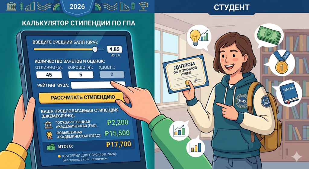 калькулятор стипендии