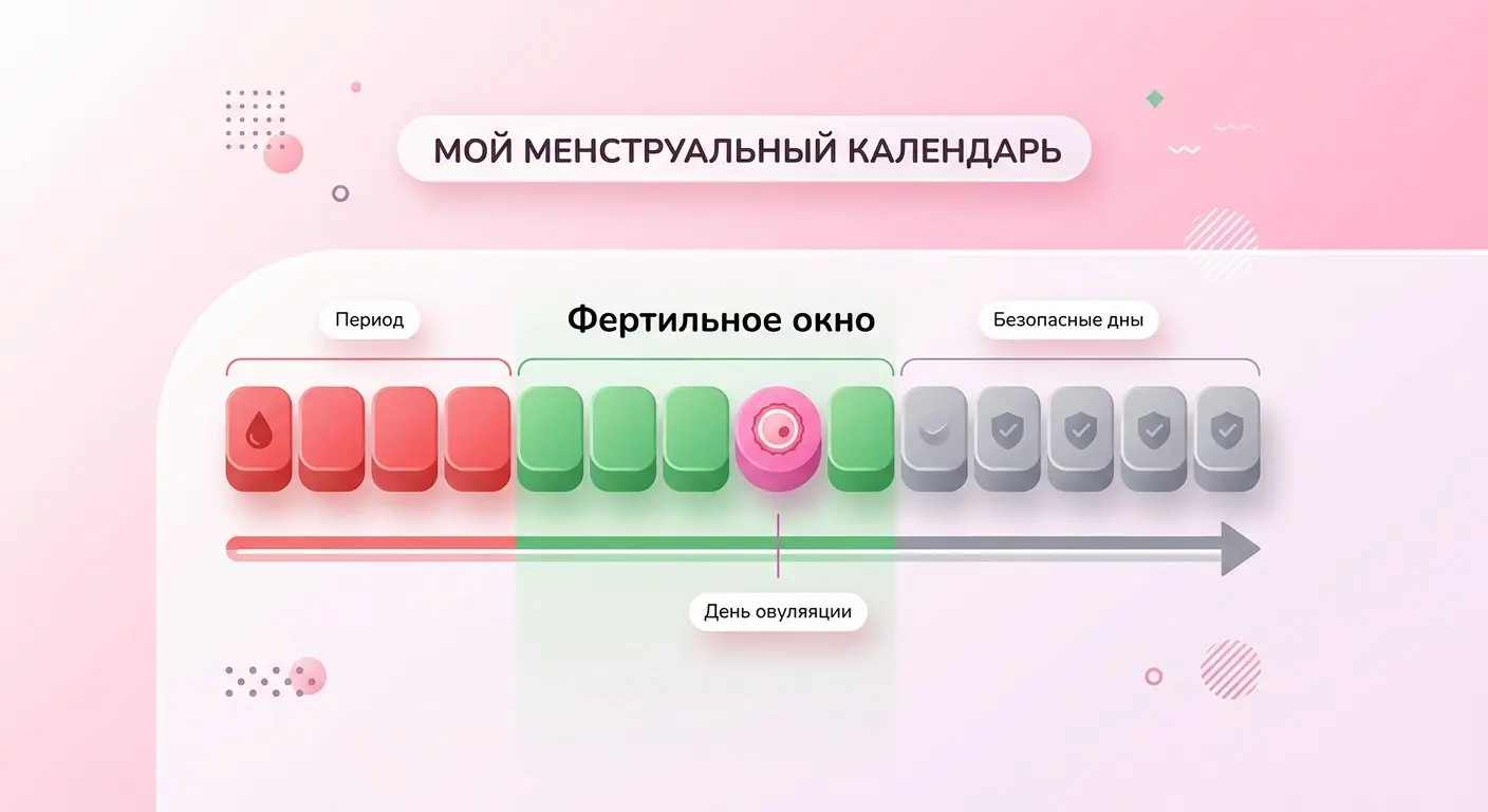 Фертильное окно на календаре менструального цикла: зелёные дни для зачатия