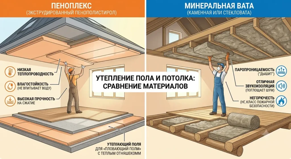 Калькулятор утеплителя: пеноплекс и минвата