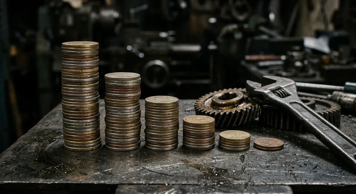 Линейная: K = 1/n × 100 %, месяц = ПС ÷ n; нелинейная: K = 2/n до остатка 20 %; 1 200 000 ₽ / 60 мес = 20 000 ₽/мес