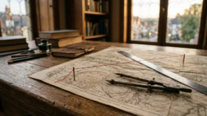 калькулятор пропорций — решение уравнения A/B = C/X крест-накрест: карта, циркуль и линейка