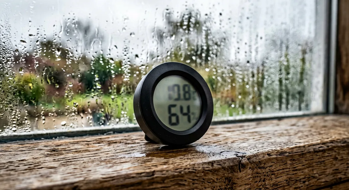 Точка росы при +20 °C: от +4 °C при 35% влажности до +16,5 °C при 80%