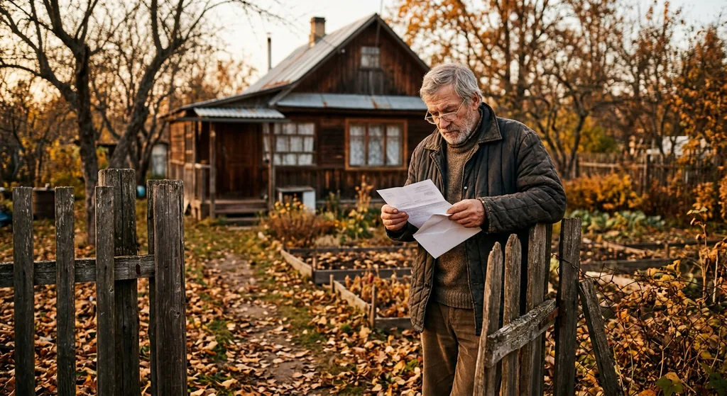 Пример: участок 8 соток с льготой пенсионера — налог около 900 рублей